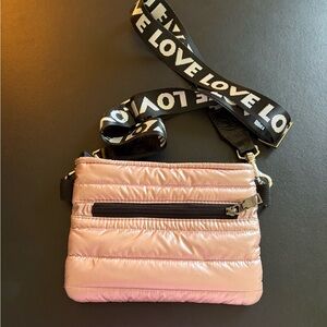 Think Rolyn Quilted Crossbody Bag with seam reap strap